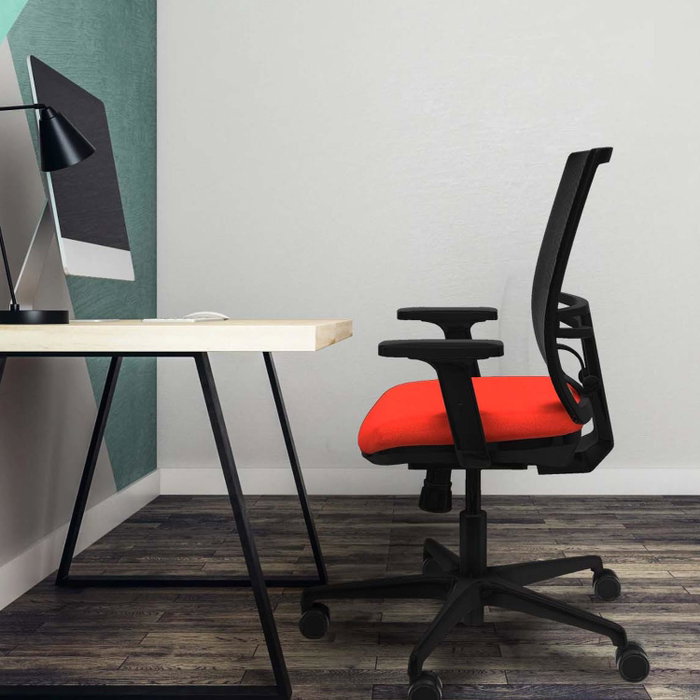 PIQUERAS Y CRESPO Silla de oficina Yunquera con mecanismo Sincro, Gris claro y Negro PIQUERAS Y CRESPO Silla de oficina Yunquera con mecanismo Sincro, Gris claro y Negro