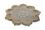 DKD Home Decor Centro de Mesa de Mango Mandala Decape Natural 46x46x4 cm