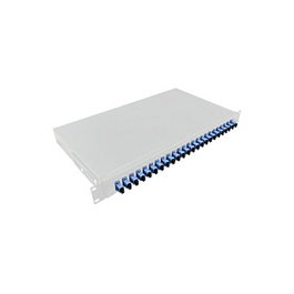 LogiLink Fiber Front Panel 24 SC-Duplex o LC-Quad, gris claro