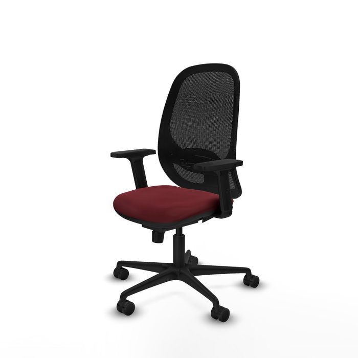 PIQUERAS Y CRESPO Silla de oficina Cilanco con mecanismo Sincro, Granate y Negro PIQUERAS Y CRESPO Silla de oficina Cilanco con mecanismo Sincro, Granate y Negro