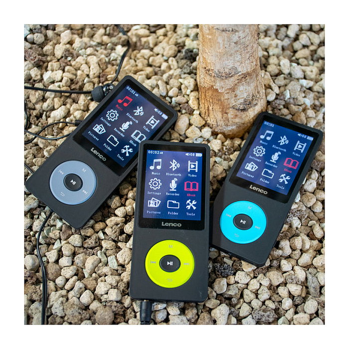 Lenco Xemio-860BU Reproductor MP3 8 GB Bluetooth con Auriculares Incluidos Azul