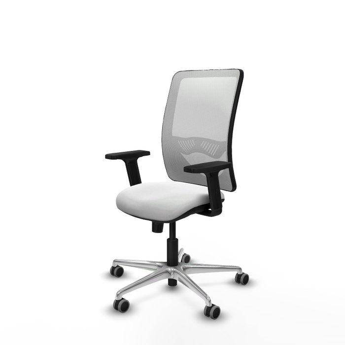 PIQUERAS Y CRESPO Silla de oficina Zulema con Mecanismo Sincro y Brazos 2D - Blanco