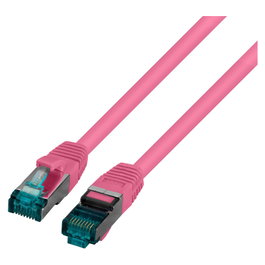 EFB Elektronik Patchkabel RJ45 Cat.6a S/FTP 1,5m Magenta