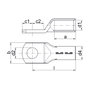 Klauke 113R12 Terminal Rohrringöse de cobre estañado 300 mm²