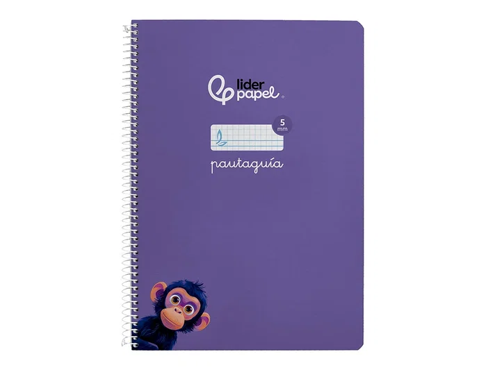 Liderpapel Cuaderno Espiral Pautaguía A4 Tapa Dura Lila Liderpapel Cuaderno Espiral Pautaguía A4 Tapa Dura Lila