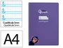 Liderpapel Cuaderno Espiral Pautaguía A4 Tapa Dura Lila