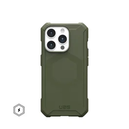 Urban Armor Gear Essential Armor MagSafe para Apple iPhone 15 Pro (6.1") - Carcasa resistente de alta protección, color Olive Drab