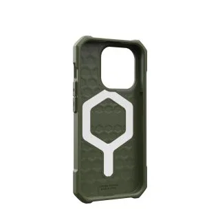 Urban Armor Gear Essential Armor MagSafe para Apple iPhone 15 Pro (6.1") - Carcasa resistente de alta protección, color Olive Drab