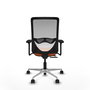 PIQUERAS Y CRESPO Silla de oficina Zulema con mecanismo Sincro/Traslack, Naranja y Blanco