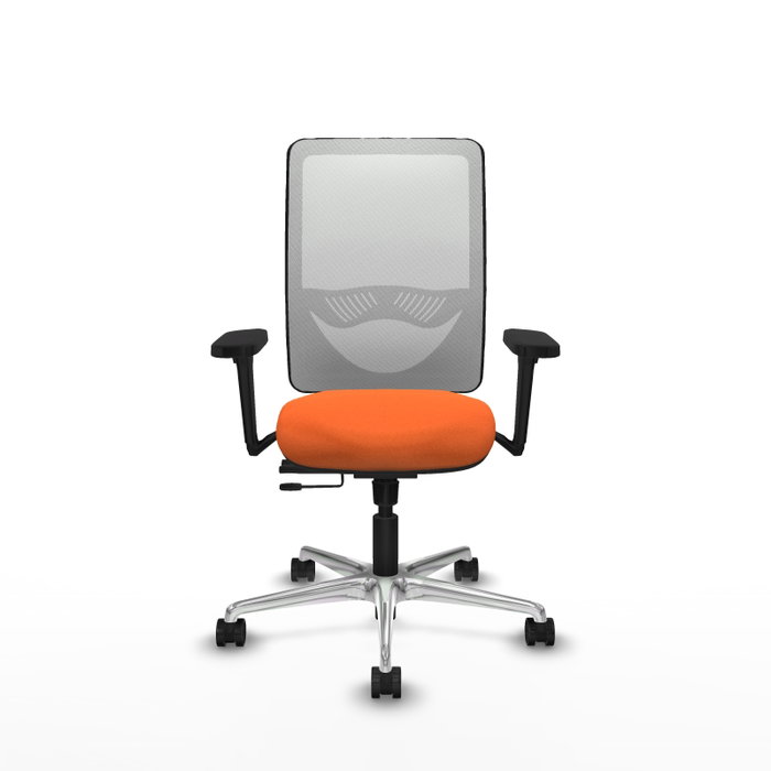 PIQUERAS Y CRESPO Silla de oficina Zulema con mecanismo Sincro/Traslack, Naranja y Blanco PIQUERAS Y CRESPO Silla de oficina Zulema con mecanismo Sincro/Traslack, Naranja y Blanco