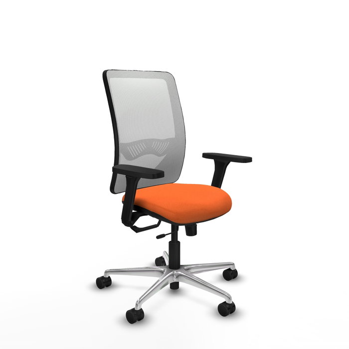 PIQUERAS Y CRESPO Silla de oficina Zulema con mecanismo Sincro/Traslack, Naranja y Blanco PIQUERAS Y CRESPO Silla de oficina Zulema con mecanismo Sincro/Traslack, Naranja y Blanco