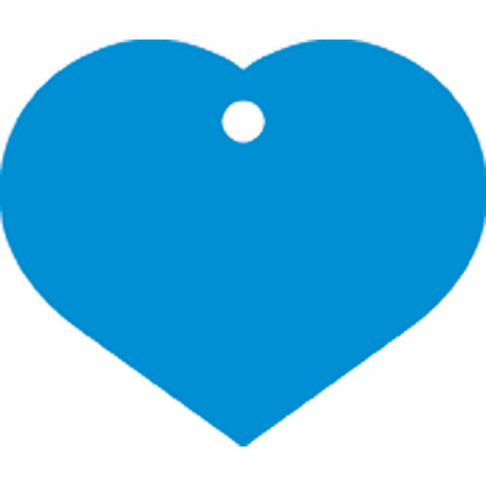 Placa identificativa para collar Imarc Heart Azul
