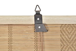 DKD Home Decor Estor Balines Bambú Poliéster Marron Claro 120 x 175 x 3 cm