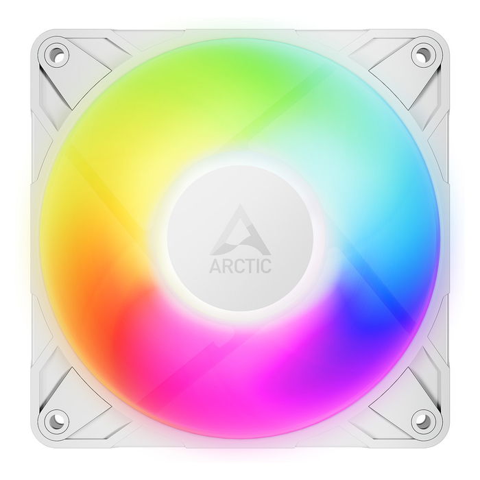 ARCTIC P12 Pro A-RGB (White) Ventilador 12cm Blanco con Iluminación LED RGB