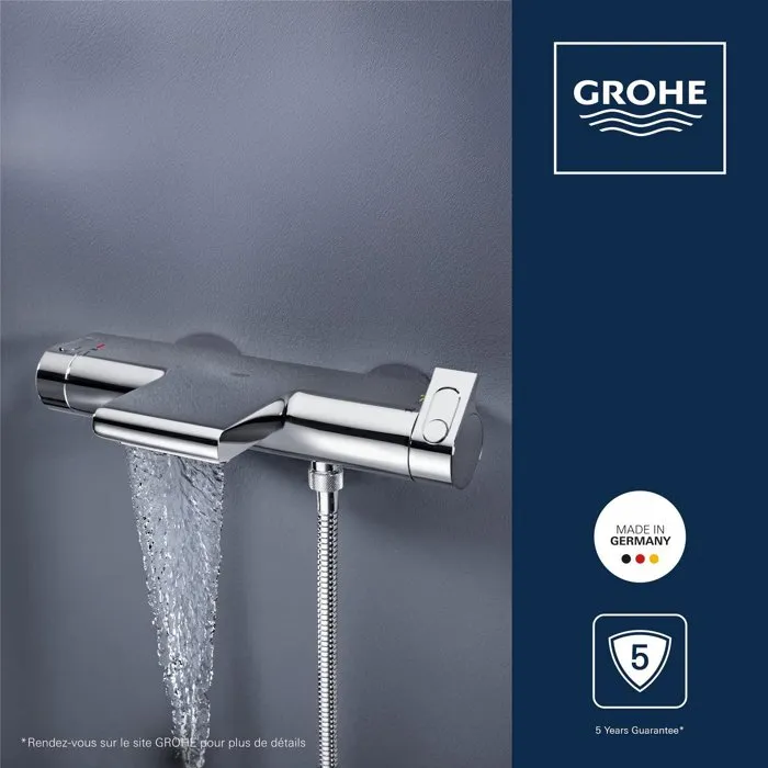 Grohe Mezclador Termostático Baño/Ducha Grohtherm 2000 34174001 GROHE CoolTouch, SafeStop 38°C Grohe Mezclador Termostático Baño/Ducha Grohtherm 2000 34174001 GROHE CoolTouch, SafeStop 38°C