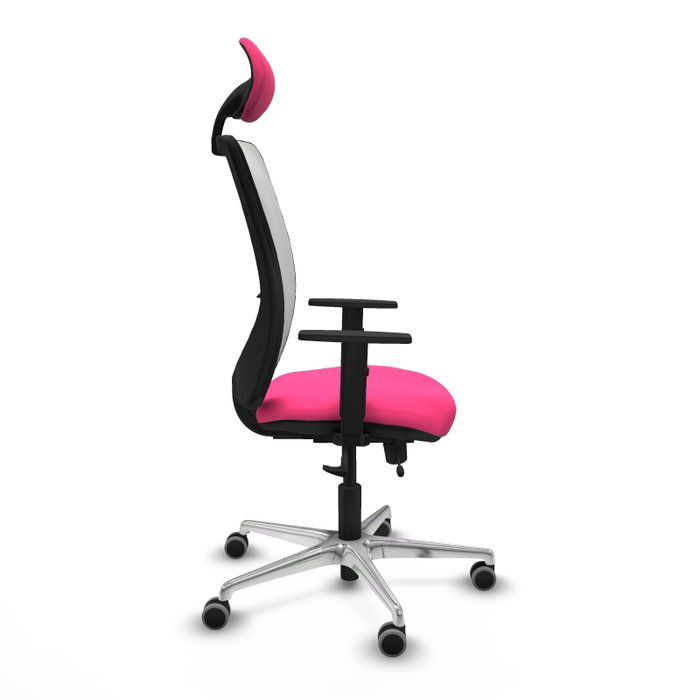 PIQUERAS Y CRESPO Silla de oficina Zulema Rosa y Blanco PIQUERAS Y CRESPO Silla de oficina Zulema Rosa y Blanco