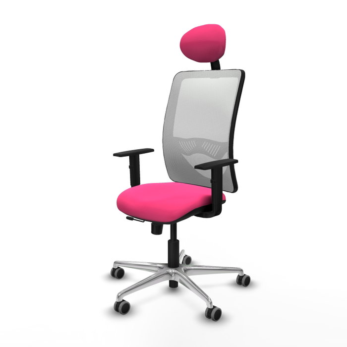 PIQUERAS Y CRESPO Silla de oficina Zulema Rosa y Blanco PIQUERAS Y CRESPO Silla de oficina Zulema Rosa y Blanco