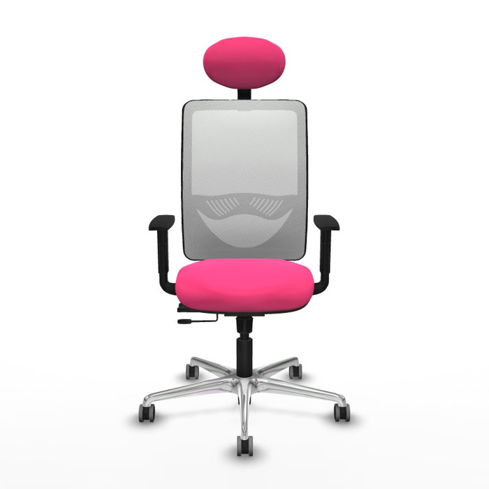 PIQUERAS Y CRESPO Silla de oficina Zulema Rosa y Blanco PIQUERAS Y CRESPO Silla de oficina Zulema Rosa y Blanco