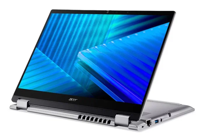 Acer TravelMate P4 Spin 14 TMP414RN-55-TCO 14 de 3K, Intel Core Ultra 7 255U, 16 GB RAM, 512 GB SSD, Azul