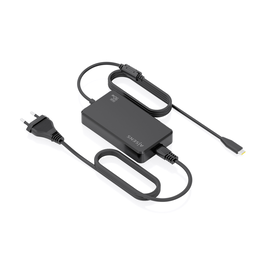 Aisens ASCH-1PD90D069-BK Cargador GaN 90W USB-C PD3.0 con Cable 1.8M, Detección Automática de Voltaje (5-20V) y Múltiples Protecciones, Negro