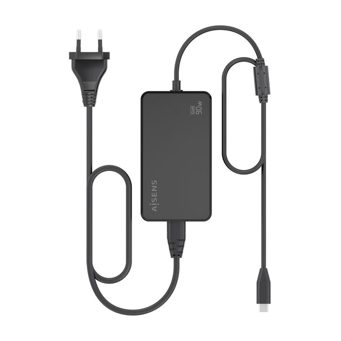 AISENS Cargador de Sobremesa GaN 90W PD3.0 1xUSB-C 1.8m, Negro AISENS Cargador de Sobremesa GaN 90W PD3.0 1xUSB-C 1.8m, Negro