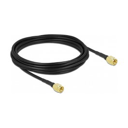 DeLOCK Cable de antena coaxial SMA macho a SMA macho LMR/CFD100 5 m