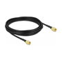 DeLOCK Cable de antena coaxial SMA macho a SMA macho LMR100 5 m