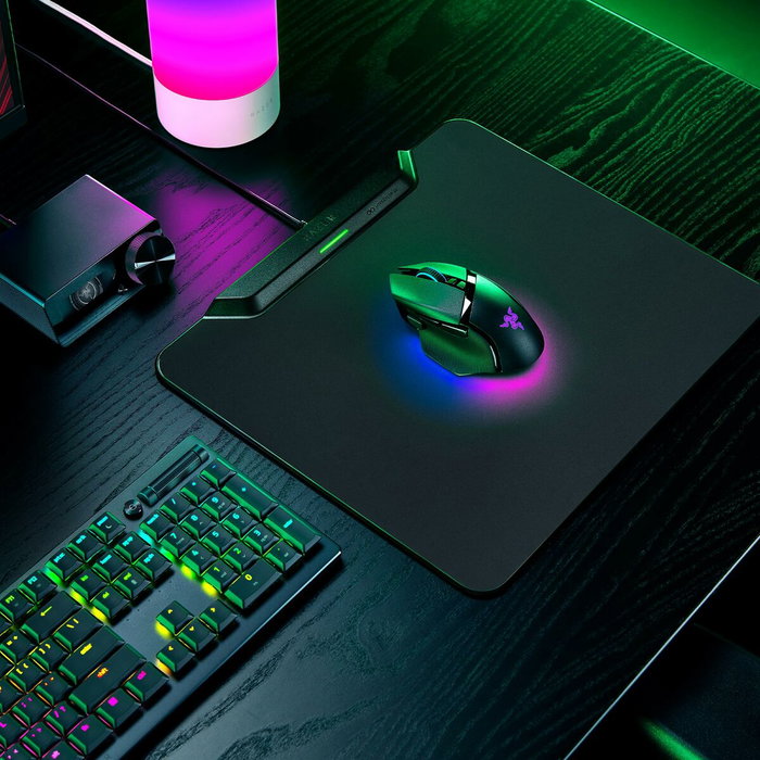 Razer HyperFlux V2 Alfombrilla de ratón para juegos Negro