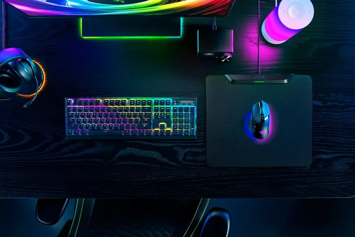 Razer HyperFlux V2 Alfombrilla de ratón para juegos Negro