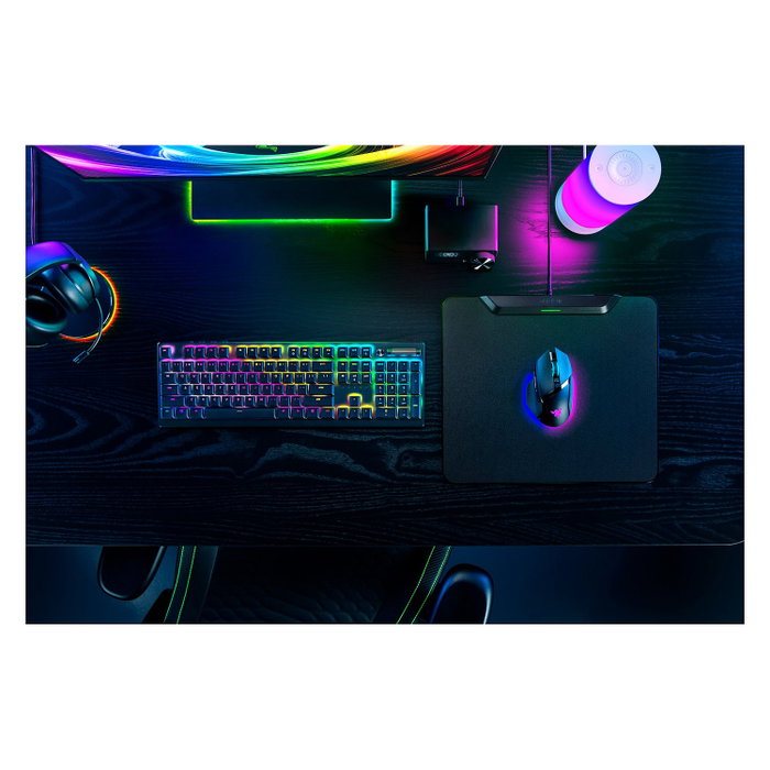 Razer HyperFlux V2 Alfombrilla de ratón para juegos Negro