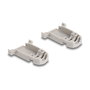 DeLOCK Carcasa para Conector D-Sub 9 Pines Macho/Hembra con Juntas de Goma, Negro, Gris, Plástico, 41.6 x 31.6 x 19.8 mm, 1 Pieza
