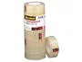 Scotch Cinta Adhesiva Transparente 550, 19 mm x 33 m, Pack de 8