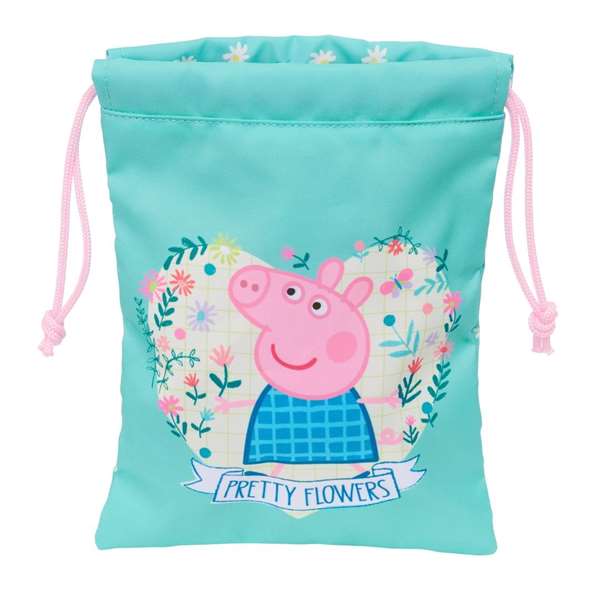Portameriendas Peppa Pig Pretty flowers Amarillo Menta Portameriendas Peppa Pig Pretty flowers Amarillo Menta