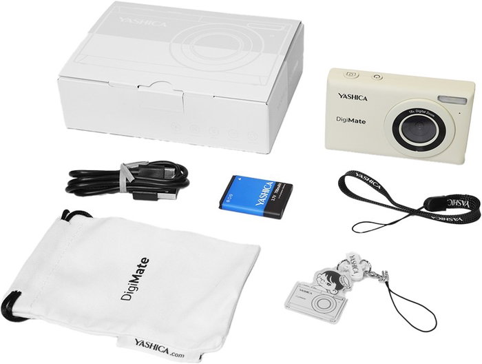 Yashica DigiMate 100 Cámara Compacta 64MP CMOS 4K Ultra HD Blanco