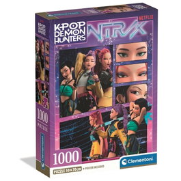 Clementoni Puzzle 1000 Piezas Clementoni K-Pop Demon Hunters 37125 - 70x50 cm +14 años