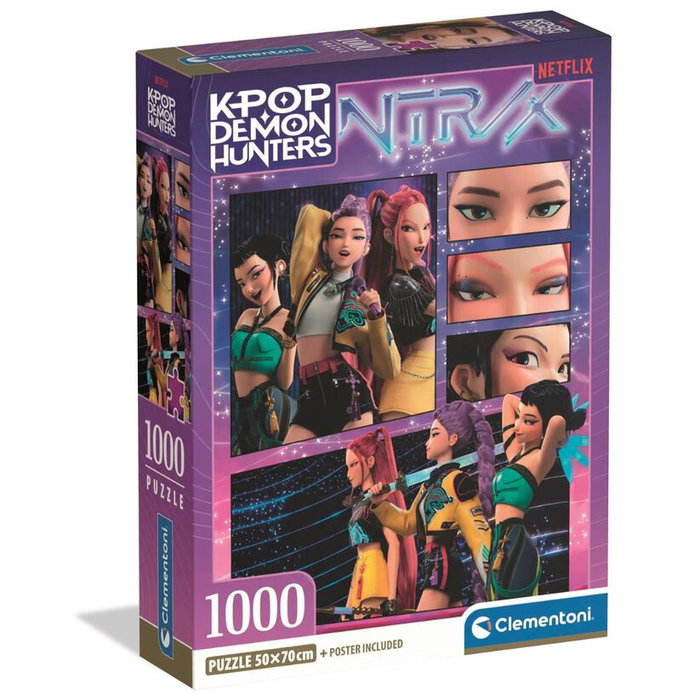 Clementoni Puzzle Demon Hunters 2 CB Kpop 1000 Piezas, 98x33 cm Clementoni Puzzle Demon Hunters 2 CB Kpop 1000 Piezas, 98x33 cm