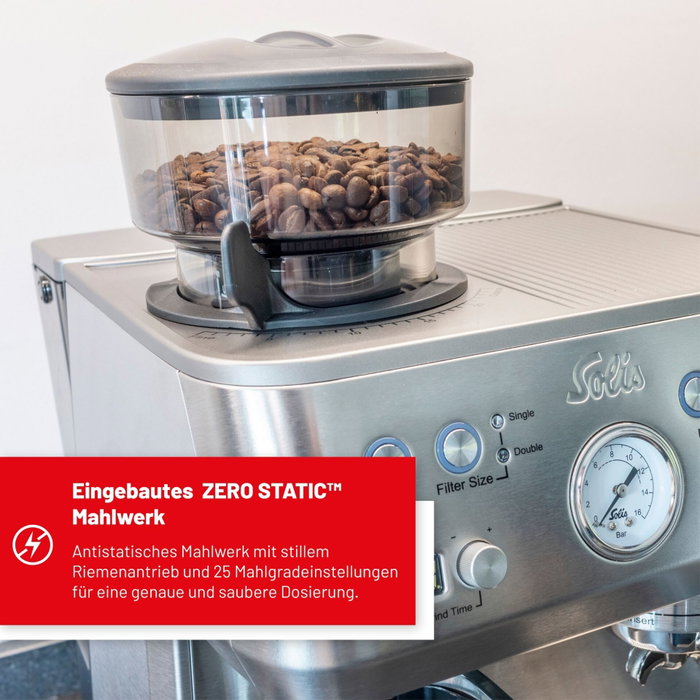 Solis Grind & Infuse Perfetta 1019 Silver Solis Grind & Infuse Perfetta 1019 Silver