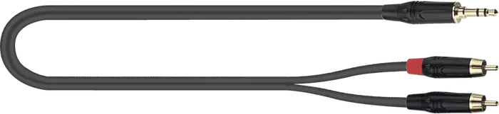 Quiklok Cable Audio Mini Jack Stereo a RCA (x2) - 2 Metros Quiklok Cable Audio Mini Jack Stereo a RCA (x2) - 2 Metros