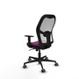PIQUERAS Y CRESPO Silla de oficina Jorquera con mecanismo Sincro, Morado y Blanco