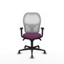 PIQUERAS Y CRESPO Silla de oficina Jorquera con mecanismo Sincro, Morado y Blanco