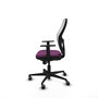 PIQUERAS Y CRESPO Silla de oficina Jorquera con mecanismo Sincro, Morado y Blanco