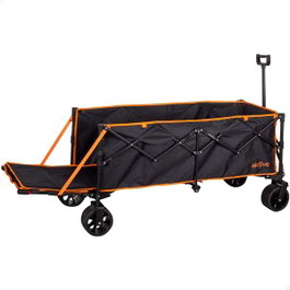 Color Baby Aktive-Carro Playa Plegable Xxl 125X54X98Cm C/Puerta & Rued