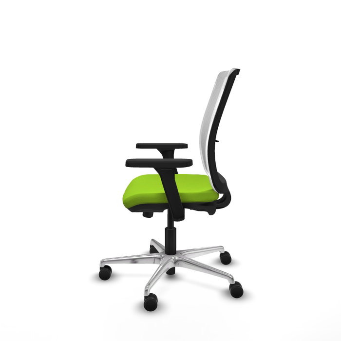 PIQUERAS Y CRESPO Silla de oficina Haches con mecanismo Sincro/Traslack, Pistacho y Blanco PIQUERAS Y CRESPO Silla de oficina Haches con mecanismo Sincro/Traslack, Pistacho y Blanco