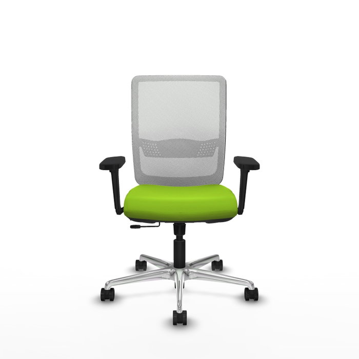 PIQUERAS Y CRESPO Silla de oficina Haches con mecanismo Sincro/Traslack, Pistacho y Blanco PIQUERAS Y CRESPO Silla de oficina Haches con mecanismo Sincro/Traslack, Pistacho y Blanco