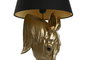 DKD Home Decor Lámpara de Sobremesa Resina Caballo Dorado