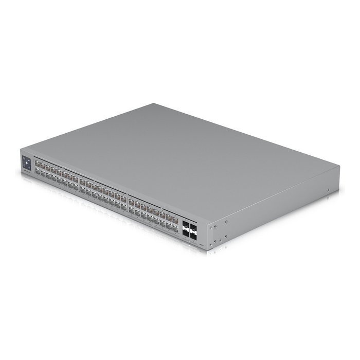 Ubiquiti UniFi USW-PRO-Max-48 Switch Capa 3 de 48 Puertos 2.5G Ethernet, 4 SFP+, 1U Rack, Interruptor L3 224 Gbps, Montaje en Rack