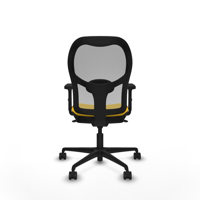 PIQUERAS Y CRESPO Silla de oficina Jorquera con mecanismo Sincro, Amarillo y Gris PIQUERAS Y CRESPO Silla de oficina Jorquera con mecanismo Sincro, Amarillo y Gris
