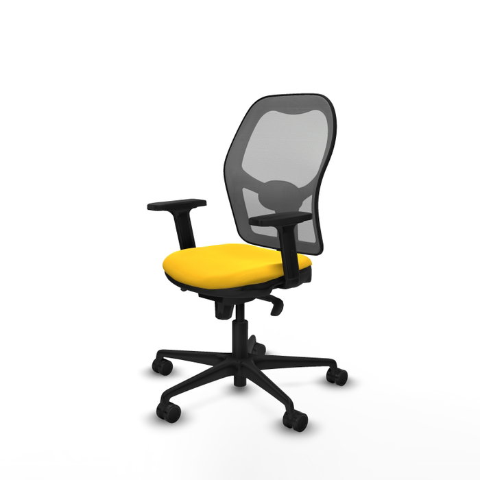 PIQUERAS Y CRESPO Silla de oficina Jorquera con mecanismo Sincro, Amarillo y Gris PIQUERAS Y CRESPO Silla de oficina Jorquera con mecanismo Sincro, Amarillo y Gris