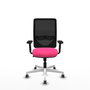 PIQUERAS Y CRESPO Silla de oficina Zulema Rosa y Negro