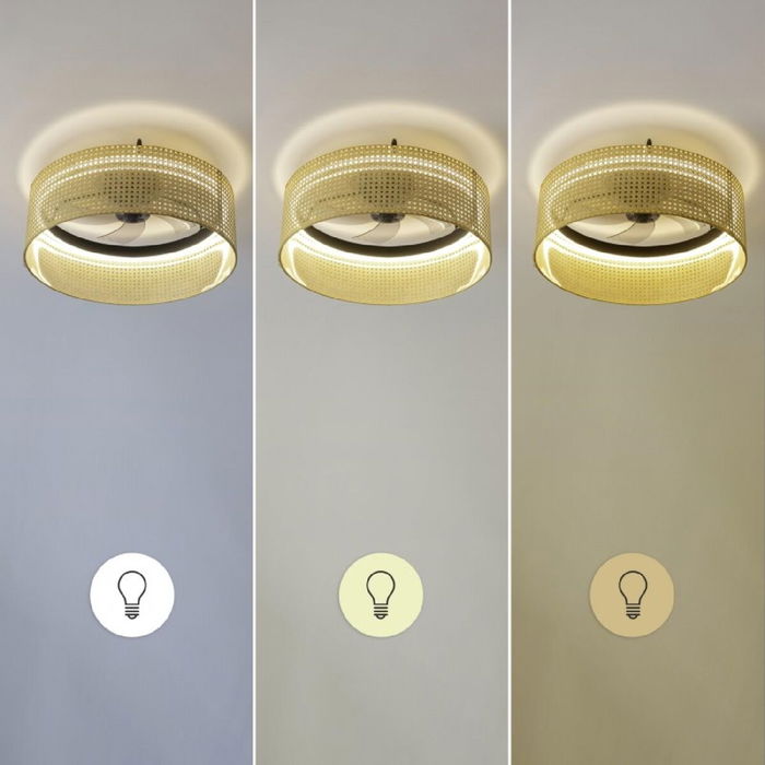 Ventilador de Techo con Luz Cecotec EnergySilence LampAero 600 Beige 20 W 45 W